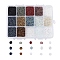 12/0 Glass Seed Beads, Transparent & Silver Lined & Trans. Colors Rainbow & Frosted Colors & Opaque Colors Lustered & Opaque Colours Seed & Iris & Transparent Colours Rainbow & Ceylon, Round, Mixed Color, 12/0, 2mm, Hole: 1mm, 15color, 20g/color, 300g/box