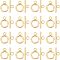 UNICRAFTALE 20 Sets Golden Toggle Clasps 304 Stainless Steel Ring Toggle Connectors IQ Toggle Clasps & Tbar Clasps for DIY Necklace Bracelet Jewelry Making