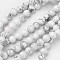 Natural Howlite Beads Strands, Round, 8mm, Hole: 1mm, about 47pcs/strand, 15.4 inch