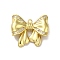 Rack Plating Brass Micro Pave Clear Cubic Zirconia Pendants, Long-Lasting Plated, Lead Free & Cadmium Free, Bowknot, Real 18K Gold Plated, 21x24.5x6mm, Hole: 1.6mm
