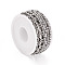 304 Stainless Steel Box Chains, Venetian Chains, Unwelded, with Spool, Stainless Steel Color, 2.8mm, about 16.40 Feet(5m)/Roll