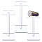 Acrylic Jewelry Display Frame, Rectangle, Clear, 3x3x4-3/4~6-1/4 inch(7.5x7.5x12~16.5cm), 3pcs/set