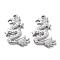 Anti-Tarnish 304 Stainless Steel Pendants, Dragon Charm, Stainless Steel Color, 26.5x16.5x2.5mm, Hole: 1.8mm