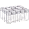BENECREAT 20PCS 10ml Clear Glass Bottles Candy Bottle with Aluminum Screw Top Empty Sample Jars Sample Vials for Spice Herbs Small Items Storage Wedding Favors