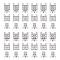 DICOSMETIC 100 Sets Rectangle with Flower Necklace Clasp 2-Strands Jewelry Clasps 4-Holes Filigree Box Clasp End Clasp Lock Extenders Slide Lock Clasp Necklace Connector for DIY Jewelry Making