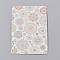 Cardboard Jewelry Display Cards, for Hanging Earring & Necklace Display, Rectangle, Colorful, Flower Pattern, 9x6x0.05cm, Hole: 0.2cm, 100pcs/bag