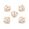 Eco-Friendly Brass Micro Pave Cubic Zirconia with Enamel Pendants, Long-Lasting Plated, Lead Free & Cadmium Free & Nickel Free, Real 18K Gold Plated, Heart, Real 18K Gold Plated, 18x18x4mm, Hole: 3mm