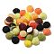 Foam Cabochons, with Polyester, Half Round/Dome, Mixed Color, 21~22x11~12mm, about 200pcs/bag