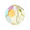 Preciosa® Crystal Beads, Czech Crystal, 451 19 602 Round, 80100 200 Jonquil AB, 5mm, Hole: 1mm