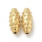 304 Stainless Steel Beads, Real 18K Gold Plated, Oval, 15x6.5mm, Hole: 1.6mm