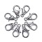Zinc Alloy Lobster Claw Clasps, Parrot Trigger Clasps, Cadmium Free & Lead Free, Gunmetal, 12x6mm, Hole: 1.2mm