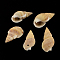 Spiral Shell Pendants, Sandy Brown, 24~30x12~15x10~13mm, Hole: 1.5mm, about 495ppcs/500g