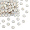 Preciosa® MAXIMA Crystal No Hotfix Flatback Stones, Czech Crystal, Dura Foiling, Round(438 11 615 Chaton Rose), 01000 White Opal, SS16(3.8~4mm)