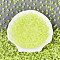Transparent Inside Colours Glass Seed Beads, Cube, Green Yellow, 3.8~4x3.6~4x3.6~4mm, Hole: 1.4~1.5mm, about 4090pcs/pound