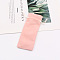 Velvet Storage Bags, Drawstring Pouches Packaging Bag, Rectangle, Pink, 15x6cm