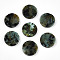 Natural African Turquoise(Jasper) Cabochons, Flat Round, 15x3mm