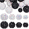 SUNNYCLUE 48Pcs 8 Styles Resin Rhinestone Beads Disco Ball Bead Bulk Round Bubblegum Pave Full Rhinestones Glitter Crystal Spacer Pen Beads for Keychain Bracelet Jewelry Making DIY Crafts Supplies