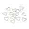 Non-Tarnish 201 Stainless Steel Triangle Linking Ring, Buckle Clasps, Quick Link Connector, Fit for Top Drilled Beads, Webbing, Strapping Bags, Stainless Steel Color, 8x8x1mm, Inner Diameter: 5.5mm