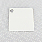 Sublimation Double-Sided Blank MDF Keychains, with Square Shape Wooden Hard Board Pendants and Iron Split Key Rings, White, 5x5x0.3cm