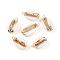 Cowrie Shell Pendants, with Metal Findings, Natural Color, Golden, 17~25x10~15x5~7mm, Hole: 1.5mm