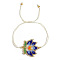Exquisite Handmade Beaded Lotus Bracelet with Chinese Style Design