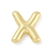 Rack Plating Brass Pendants, Long-Lasting Plated, Lead Free & Cadmium Free,  Real 18K Gold Plated, Letter X, 18x15x4mm, Hole: 1.8mm
