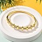 Brass Micro Pave Clear Cubic Zirconia Hinged Bangles for Women, Long-Lasting Plated, Lead Free & Cadmium Free, Real 18K Gold Plated, 4~11.5mm, Inner Diameter: 51.5x58mm
