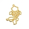 Zinc Alloy Pendants, for DIY Pendant Making, Fish, Golden, 50x35x2mm, Hole: 2mm