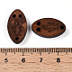 Овальные многорядные звенья из натурального дерева WOOD-N016-62-3