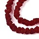 Матовые прозрачные стеклянные бусины GLAA-N016-4mm-26-4