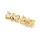 Латунные подвески из прозрачного кубического циркония KK-B096-04G-2