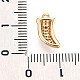 Латунные микропаве прозрачные подвески с фианитом KK-T075-04G-3
