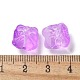Выпечка расписные прозрачные стеклянные бусины GLAA-C035-01S-3