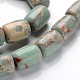 Синтетические бусины пряди аква терра яшма G-F224-01-10x14mm-1