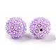 Ручной полимерной глины шариков Rhinestone CLAY-H003-03-3