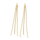 Латунная цепочка кисточка большие подвески KK-T038-45G-1