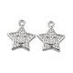 Латунные микропаве прозрачные кубические циркониевые подвески KK-H460-17P-1