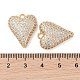 Латунные микропаве прозрачные подвески с фианитом KK-S388-01G-04-3