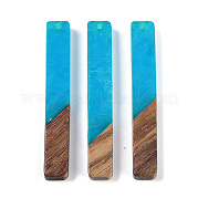 Большие подвески из смолы и дерева WOOD-F015-02B