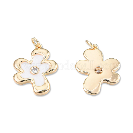 Подвески из латуни с прозрачным фианитом KK-N232-494-1