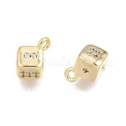 Латунные подвески из прозрачного кубического циркония KK-N231-346-1