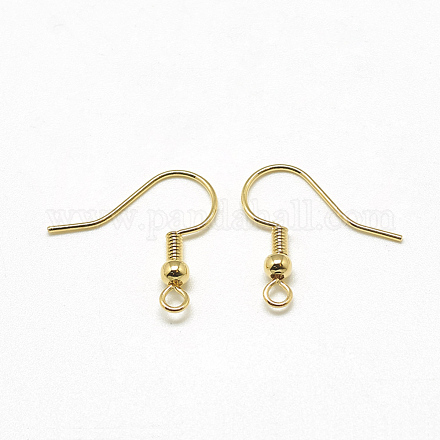 Латунные крючки для сережек KK-T032-006G-1