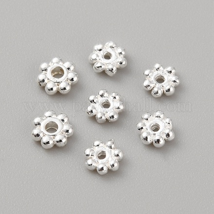 925 стерлингов серебряные шарики Spacer STER-WH0016-13A-1