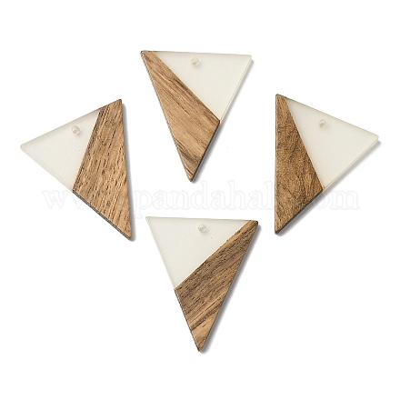 Люминесцентное свечение в темной подвеске из дерева и смолы WOOD-H104-03-1