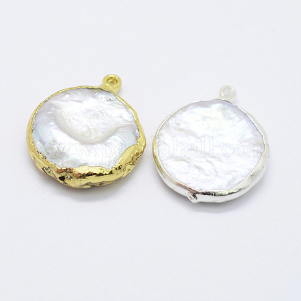 Подвески из натурального пресноводного жемчуга PEAR-F006-54-1