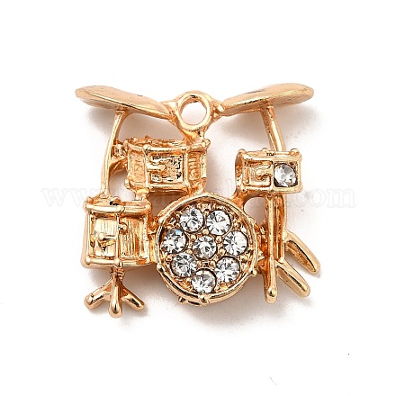 Подвески из сплава со стразами ALRI-M006-10G-1
