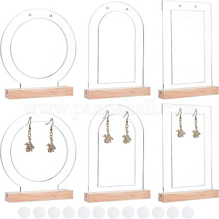 6 шт. акриловые подставки для сережек ODIS-OC0001-48-1