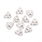 Tarnish Resistant 201 Stainless Steel Charms, Stainless Steel Color, 13.8x11.7x1mm, Hole: 1.5mm