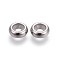 Tarnish Resistant 201 Stainless Steel Beads, Rondelle, Stainless Steel Color, 10x4.5mm, Hole: 3.5mm