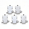 Tarnish Resistant 201 Stainless Steel Pendants, Laser Cut, Blank Stamping Tag, Owl, Stainless Steel Color, 17x14x1mm, Hole: 1.5mm